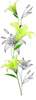 Samolepící dekorace AG Design F0446  2-dílná Yellow lillies, AGF00446 Lilie (65 x 85 cm)