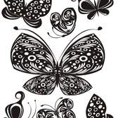 Samolepící dekorace AG Design F0459 Butterflies, AGF00459 Motýli (65 x 85 cm)