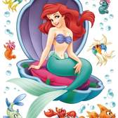 Samolepící dekorace AG Design - Disney DK0864 Ariel malá mořská víla, DK 864 (65 x 85 cm)