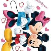 Samolepící dekorace AG Design - Disney DK0882 Mickey mouse a Minnie, DK 882 (65 x 85 cm)