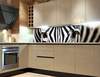 Samolepící fototapety do kuchyně - fototapeta KI180-016 Zebra (180 x 60 cm)
