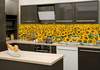Samolepící fototapety do kuchyně - fototapeta KI260-030 Sunflowers (260 x 60 cm)