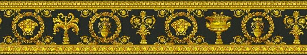 Luxusní vliesové tapety - bordury A.S. Création Versace 3 - 2019 34305-1, tapeta - bordura na zeď 343051, (9 x 500 cm)