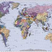 Fototapeta Komar 4-050 World Map  (270 x 188 cm)