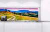 Samolepící fototapety do kuchyně - fototapeta KI180-082 Blooming hills (180 x 60 cm)