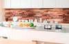 Samolepící fototapety do kuchyně - fototapeta KI350-063 Wooden wall (350 x 60 cm)