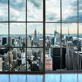 Vliesové fototapety MS-5-0009, fototapeta Manhattan window view, 375 x 250 cm + lepidlo zdarma