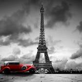 Vliesové fototapety MS-5-0027, fototapeta Retro car in Paris, 375 x 250 cm + lepidlo zdarma
