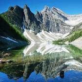 Vliesové fototapety MS-3-0074, fototapeta Lake agnes, 225 x 250 cm + lepidlo zdarma