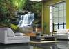 Vliesové fototapety AG Design FTNS2450 Lesní vodopád, fototapeta FTN S2450 Waterfall o rozměru 360x270 cm, lepidlo je součástí