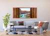 Vliesové fototapety AG Design FTNH2753 Výhled na Benátky, fototapeta FTN H2753 Window Venice o rozměru 202x90 cm, lepidlo je součástí