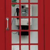 Vliesové fototapety AG Design FTNV2925 Telefonní budka, fototapeta FTN V2925 Phone booth o rozměru 90x202 cm, lepidlo je součástí