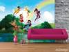 Vliesové fototapety AG Design FTDNXXL5009 Disney víly a duha, fototapeta FTDN XXL5009 Fairies with rainbow o rozměru 360x270 cm, lepidlo je součástí