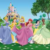 Vliesové fototapety AG Design FTDNXXL5003 Disney princezny, fototapeta FTDN XXL5003 Princesses o rozměru 360x270 cm, lepidlo je součástí