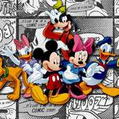 Vliesové fototapety AG Design FTDNXXL5010 Disney Mickey na komiksu, fototapeta FTDN XXL5010 Mickey on light comicks o rozměru 360x270 cm, lepidlo je součástí
