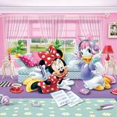 Vliesové fototapety AG Design FTDNXXL5035 Disney Minnie a Daisy, fototapeta FTDN XXL5035 Mickey Mouse o rozměru 360x270 cm, lepidlo je součástí