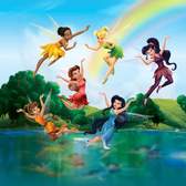 Vliesové fototapety AG Design FTDNXL5130 Disney víly a duha, fototapeta FTDN XL5130 Fairies with rainbow o rozměru 180x202 cm, lepidlo je součástí