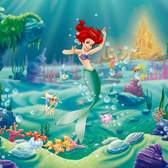 Vliesové fototapety AG Design FTDNM5207 Disney víla Ariel, fototapeta FTDN M5207 Ariel o rozměru 160x110 cm, lepidlo je součástí