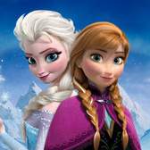 Vliesové fototapety AG Design FTDNH5370 Ledové království, fototapeta FTDN H5370 Frozen Anna & Elsa o rozměru 202x90 cm, lepidlo je součástí