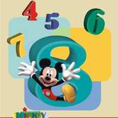 Vliesové fototapety AG Design FTDNV5413 Mickey Mouse a čísla, fototapeta FTDN V5413 Mickey and numbers o rozměru 90x202 cm, lepidlo je součástí