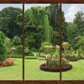 Papírová fototapeta AG Design FTS1314 Okno do zahrady , fototapeta FTS 1314 Window in garden o rozměru 360x254 cm, lepidlo je součástí