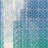 Fototapeta Komar Heritage 5-dílná vliesová HX5-039 Art Nouveau Bleu (250 x 280 cm)